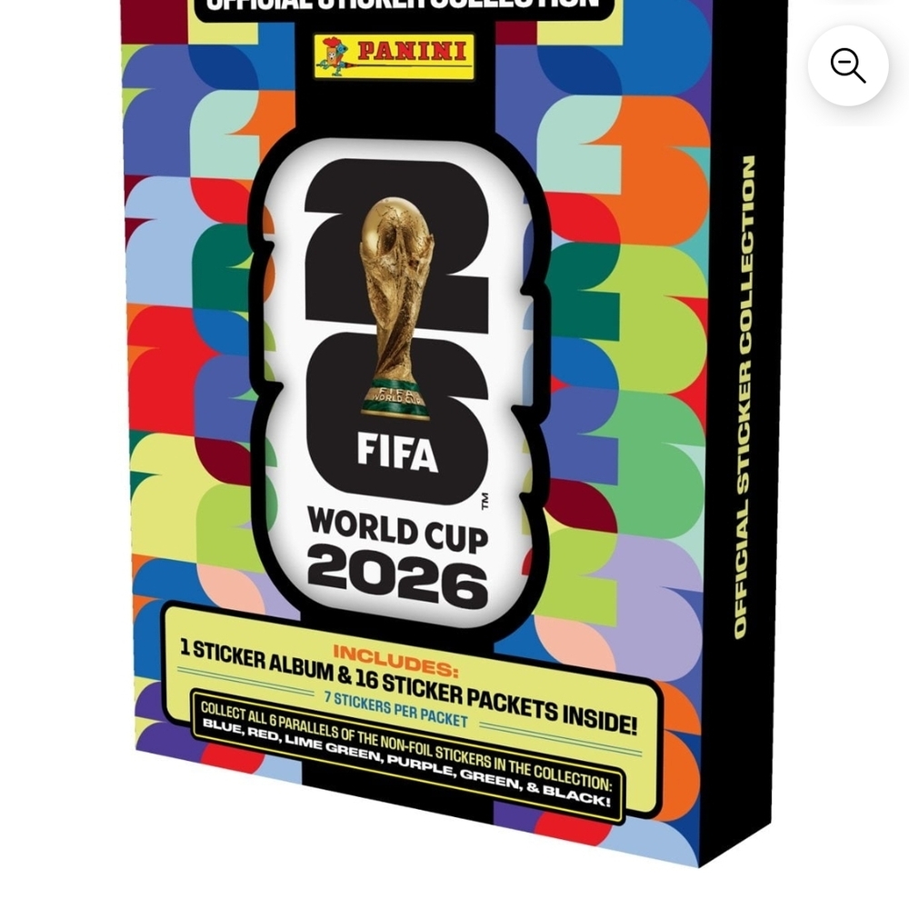 Panini FIFA World Cup 2026 Collectable Tin, Sticker Album & 16 Sticker packets
